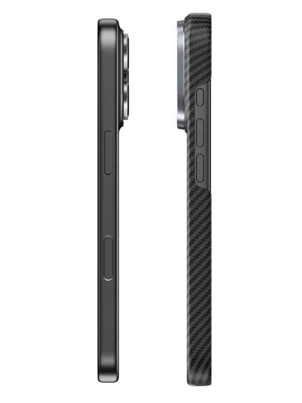 Benks iPhone 17 Pro Max Armor Air Kevlar dėklas, juoda, 6 nuotrauka